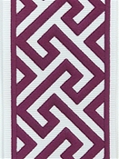 Capri Claret Embroidered Trim Tape Europatex 